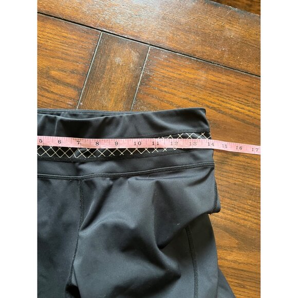 Athleta Black Activewear Leggings with White Pattern Accent Panels Size Medium - Picture 8 of 10